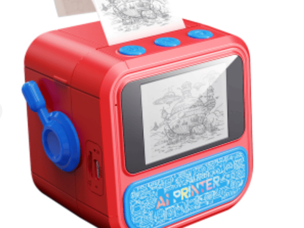 Mochello AI Printer — inkless thermal printer for kids, prints drawings and stickers